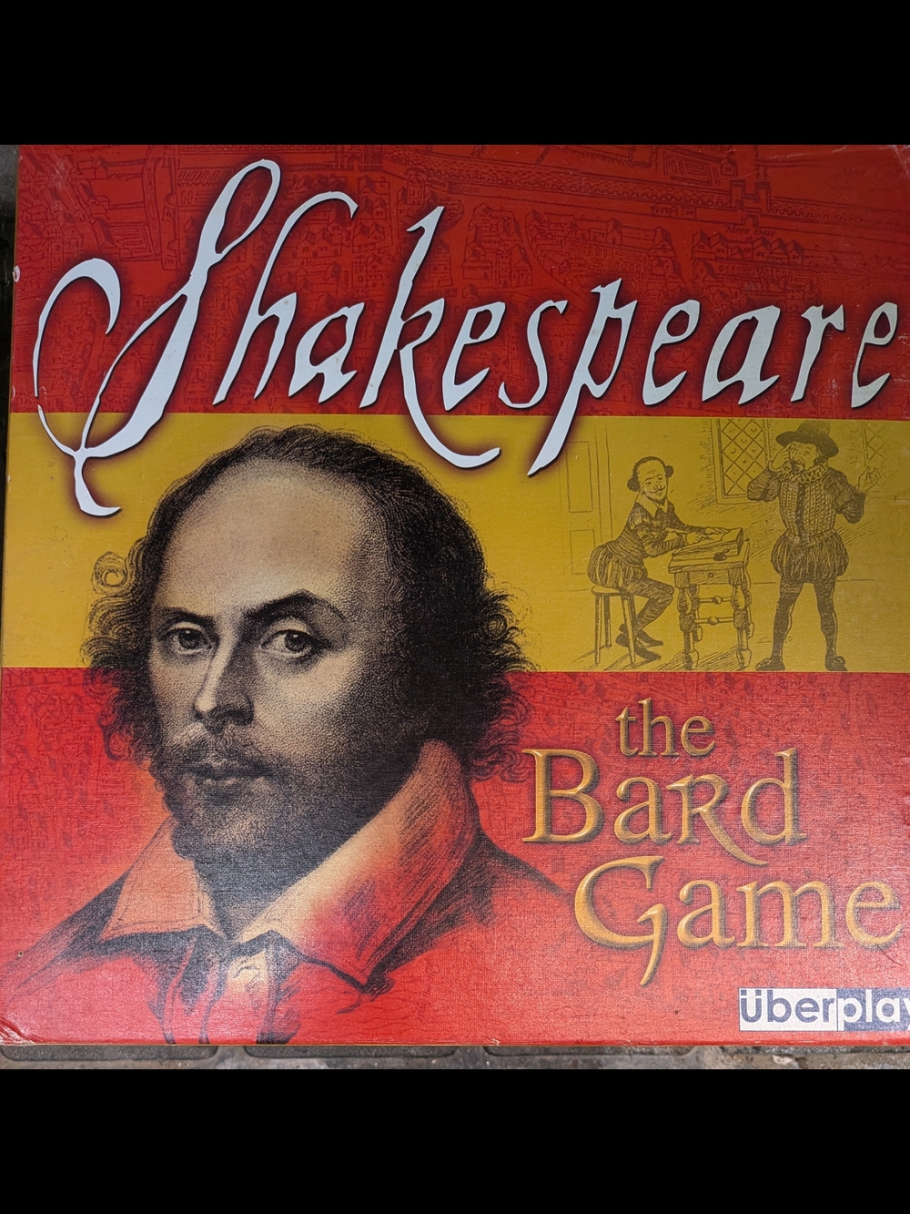 Überplay Shakespeare The Bard Game - Red and Gold